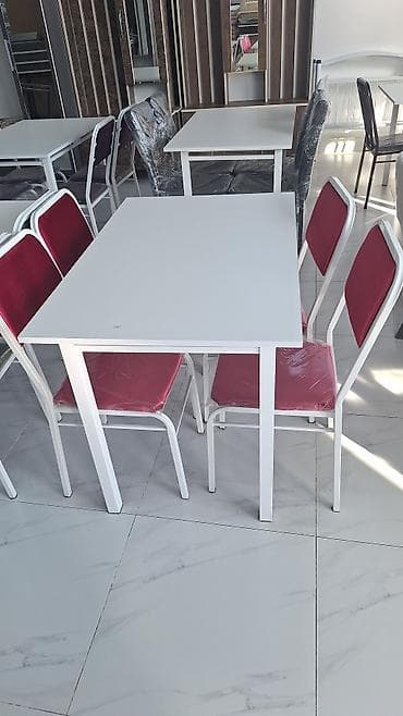 metbext masasi: Mətbəx üçün, Yeni, Açılmayan, Kvadrat masa, 4 stul — 2