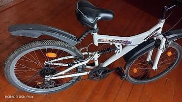 velosiped aksesuari: Velosiped – “Shimano” ötürücülü, ağ rəngdə şəhər/dağ tipli model — 3