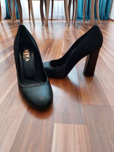 4xl nece razmerdi: Tuflilər, Ölçü: 37, rəng - Qara, İşlənmiş — 1