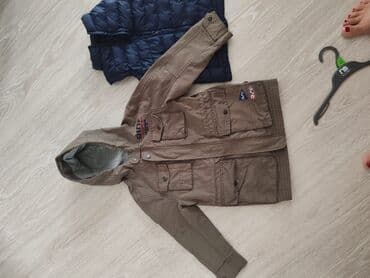 европейская детская одежда: Uşaq parça tipli gödəkcə.Okaidi brendi.iki hissədən ibarətdir. oğlan — 7