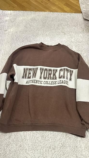 Cinslər: Unisex svitşört – “NEW YORK CITY Authentic College League” yazılı - — 1