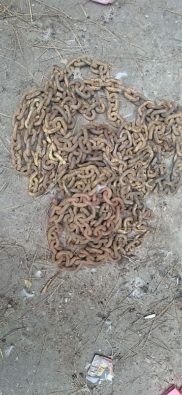 Ağır yüklər üçün metal zəncir dəsti - Material: qalın, bərk polad — 2