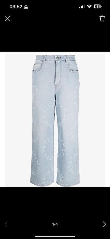 cinsler: Stella McCartney markasinin Circle Logolu cins şalvari. M ve L — 4