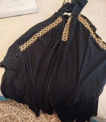 AL KHOLOOJ markalı abaya - Rəng: qara - Material: yüngül — 4