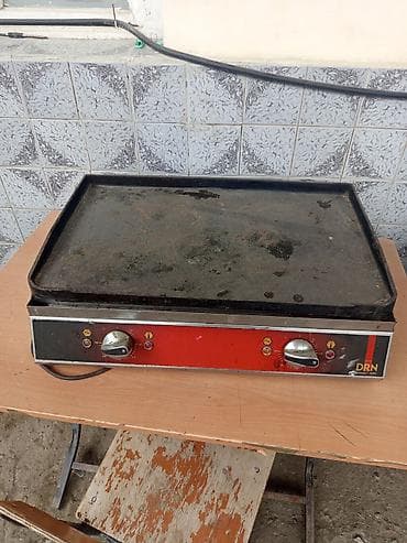 Peşəkar elektrik qril/planşa – DRN markası - Geniş düz bişirmə səthi