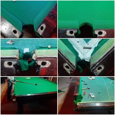 nerd taxta satisi: Bilyard stollarinin qurawdrilmasi parcalarin tezesi ile evez — 2