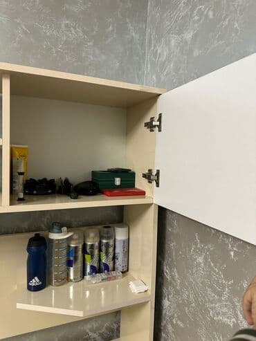 sadə tortlar: Tələbə/ofis üçün funksional iş masası - Rəng: krem və tünd qəhvəyi — 5