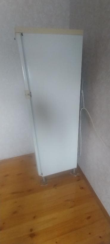 mini soyducu: İkiqapılı soyuducu təqdim olunur. Model klassik ağ rəngdədir və yuxarı — 3