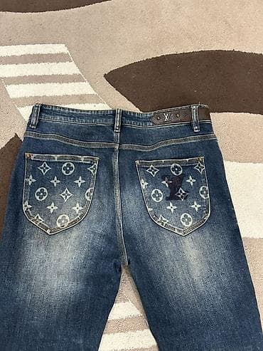 koja salvar: Louis Vuitton denim cins şalvar Tam orginaldir. Çox az istifade — 3