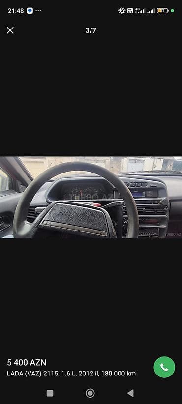 Avtomobil alışı: VAZ (LADA) 2115 Samara: 1.6 l | 2012 il 180000 km Sedan — 5