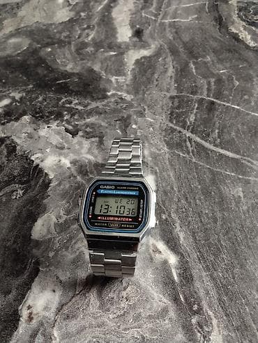 elektronik saat: İşlənmiş, Qol saatı, Casio, rəng - Gümüşü — 1