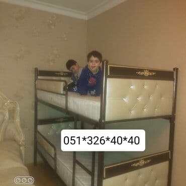 tek çarpayı: Oğlan və qız üçün, Yeni, Çarpayı, Matras ilə, Siyirməsiz — 8