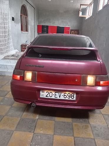LADA 2112 hatchback - Kuzov: 5 qapılı hatchback, bordovı rəng - Arxa