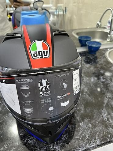 full face: AGV K3 integral moto dəbilqə - Model: AGV K3 - Korpus: yüksək — 4