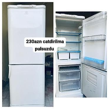 Soyuducular: 2 qapılı Indesit Soyuducu Satılır, rəng - Ağ — 1