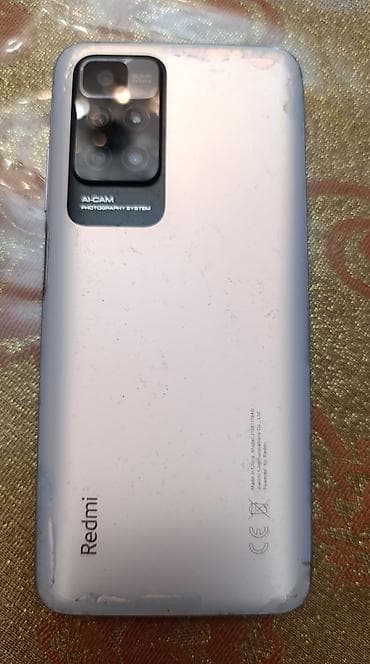 android telefon: Redmi 10, 64 GB, rəng - Gümüşü, Sensor — 1