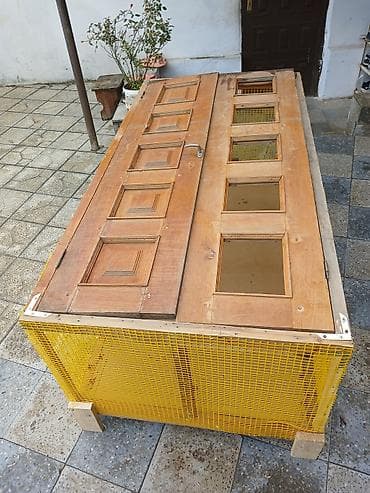 taxda qefes: Taxta karkaslı geniş quş/balıqçılıq üçün qəfəs–volyer - Konstruksiya — 4