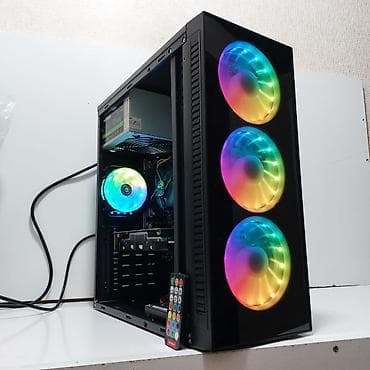 Masaüstü kompüterlər və iş stansiyaları: ŞOK ENDİRİM!!! Oyun üçün Kompüter "RGB Core i5 3470 16GB Ram GTX1050 — 9
