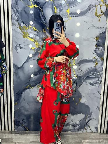 flo azerbaijan: Qadınlar üçün 3 hissəli dəst – kofta, şalvar və üst tunik - Stil — 4