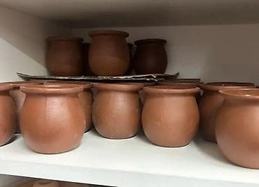 telefon qabi: Gil küp/saçaq dəsti – kiçik həcmli bişmiş gil qablar Məhsul təsviri — 3