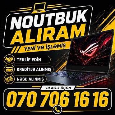 ƏN YÜKSƏK QİYMƏTƏ NOUTBUK ALIŞI YENİ VƏ İŞLƏMİŞ at lalafo.az ƏN YÜKSƏK QİYMƏTƏ NOUTBUK ALIŞI YENİ VƏ İŞLƏMİŞ