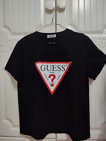 geyim kişi: Futbolka, Guess, Standart, rəng - Qara — 2