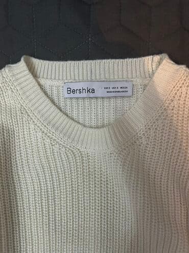 Çimərlik geyimləri: Sviter, Bershka, S, rəng - Ağ — 2