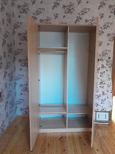 2 qapılı, Bej, Digər material, Açılan, Düz dolab — 2
