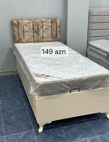 kravat tek: Tək nəfərlik çarpayı və döşək dəsti. - Ölçü: təxmini 90x190 sm (tək — 1
