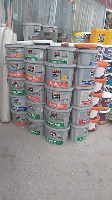 Akril Divar üçün boya, Betek, rəng - Boz, Suya davamlı