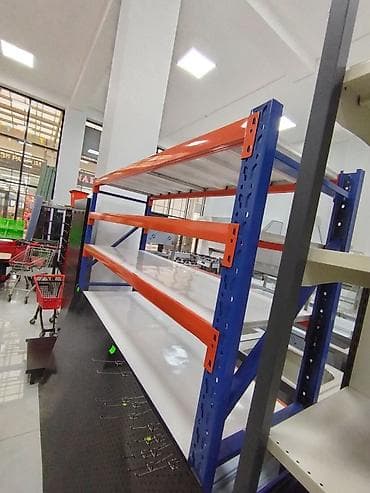 Ağır yüklər üçün metal rəf sistemi - Sənaye və anbar tipli saxlanma