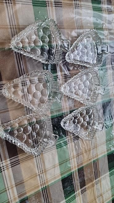 зеркальная посуда: Старая хрустальная посуда для варенья — 1