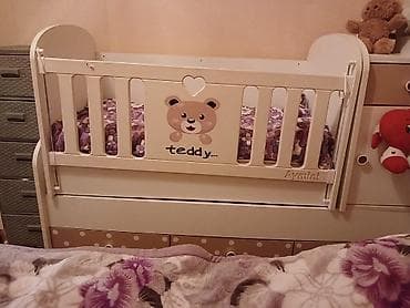 hava doşəyi: Oğlan və qız üçün, Dördbucaq, Beşik, Matras ilə, Yellənmə mexanizmsiz — 3