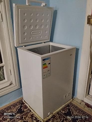 İşlənmiş Mini Soyuducu Satılır, rəng - Ağ