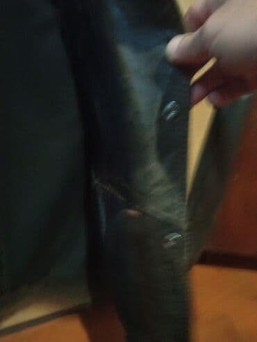 Plaşlar: HUGO BOSS kişi dəri gödəkcə - Material: qalın, təbii dəri — 6