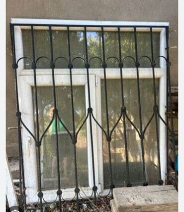 решетки на окна: Dəmir pəncərə barmaqlıqları - Material: qalın divarlı polad/armatur — 1