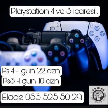 arenda kompressor: Playstation icaresi ps4 -1 gun 22 azn . En son oyunlar . Ps3 - 1 gun — 6