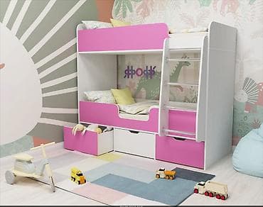 Oğlan və qız üçün, Çarpayı, Matrassız, Siyirməli