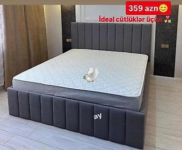 Yeni, İkinəfərlik çarpayı, Matras ilə, Siyirməsiz lalafo.az -da Yeni, İkinəfərlik çarpayı, Matras ilə, Siyirməsiz