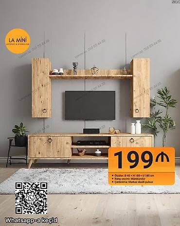 Düz TV altlığı, Polkalı, Laminat lalafo.az -da Düz TV altlığı, Polkalı, Laminat