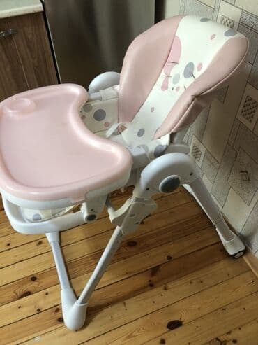 yemek qizdiran soba: Kınderkraft fırmasının Uşaq yemək stulu – açıq çəhrayı rəngdə, naqışlı — 1