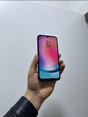 ucuz telefonlar islenmis: Samsung Galaxy A24 4G, 128 GB, rəng - Qara, Barmaq izi — 1