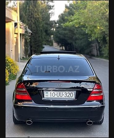 Avtomobil satışı: Mercedes-Benz E320 (W211) sedan – qara rəngli, V6 mühərrikli. Texniki — 4