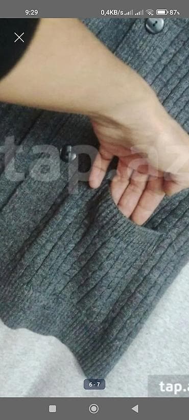 kollec jaketi: Jilet, Bershka, L, rəng - Boz — 4