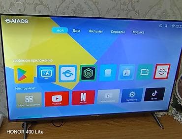 sunny tv: Smart TV – YAUBER (AI AOS sistemli) - Ekran: təxminən 43 düym, nazik — 2