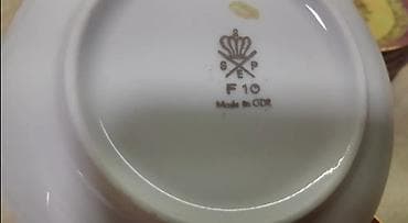 8 mart hediyesi: Çay dəsti, Farfor, 12 nəfərlik, Almaniya — 2