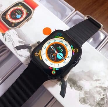 smart watch 6 qiymeti: Smart saat Ağıllı saat Smart watch T800 Ultra Wireless Charging 🔋 — 3