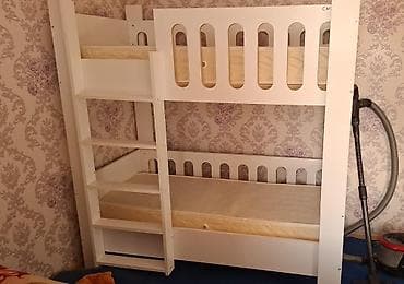 Oğlan və qız üçün, Çarpayı, Matras ilə, Siyirməsiz, MDF