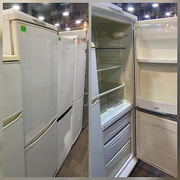 şirniyyat soyuducusu: İki kameralı məişət soyuducusu - Üstdə soyuducu kamera, altda — 1