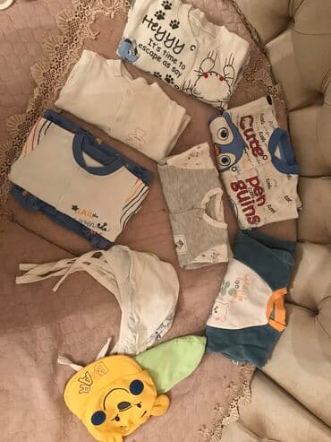 uwaqlar: 0-3ay oglan uwaqlari ucun geyimler. Hamisi birlikde 20azn. Bebetto ve — 1